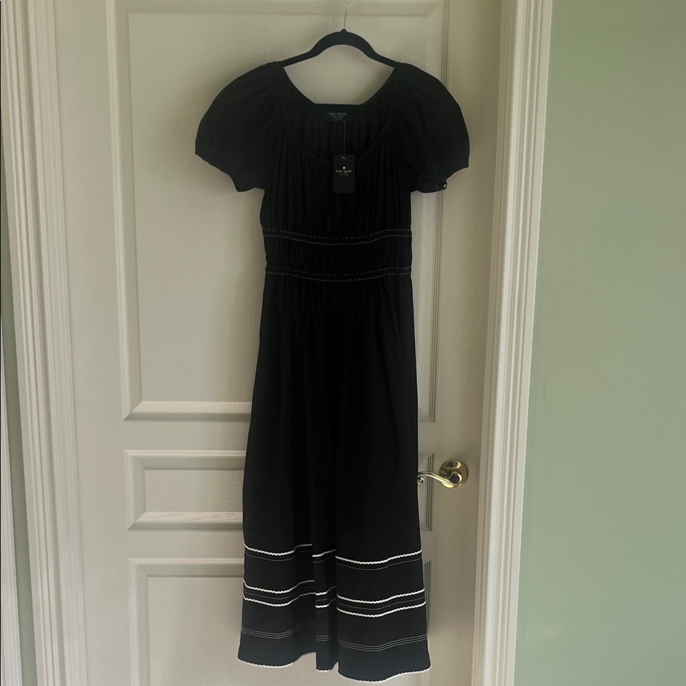 Kate Spade Black Dress with White Accents